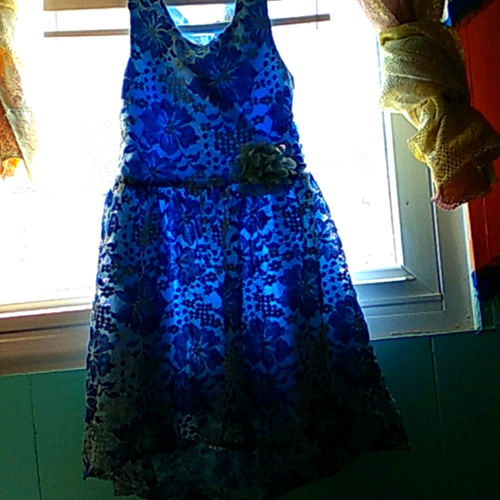 Girls blue dress